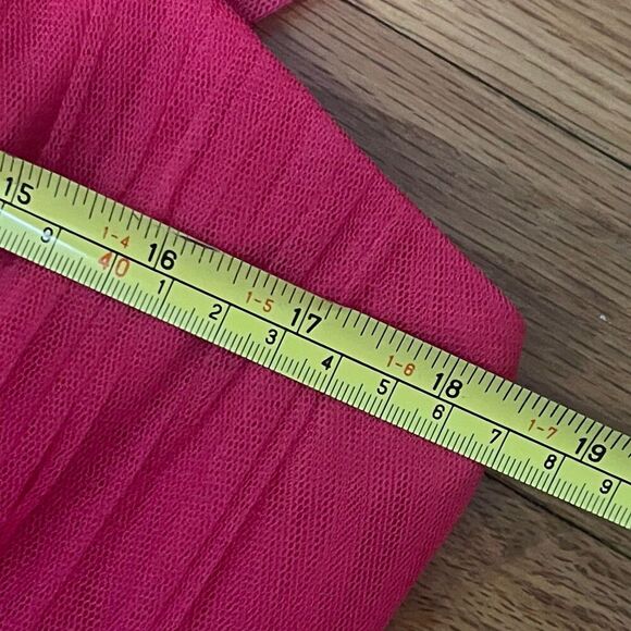 ML MONIQUE LHUILLIER  Azalea Tulle Mini Dress Size 12 Pink NEW Party Ruffle GNO - Picture 13 of 16